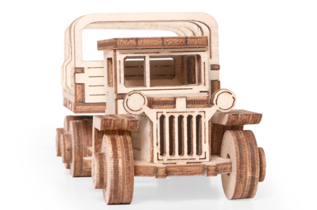 Сборная модель из дерева   54 дет. "Грузовичок ЛТ-ВП" 120*50*45мм