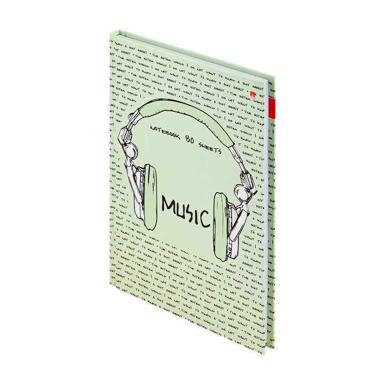 Бизнес-блокнот А5  80л, 135*205 мм, Альт "SOUNDMANIA"