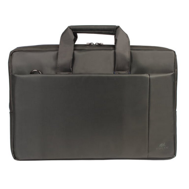 Сумка для ноутбука с отделением для планшета "RIVACASE" 17,3" (430*298*50мм) серая, ткань