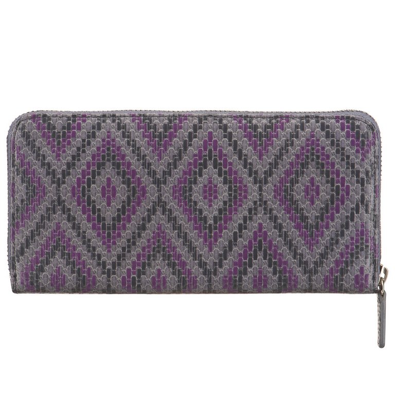 Портмоне Dr.Koffer 19*9,5см, нат. кожа, цв. серо-фиолетовый