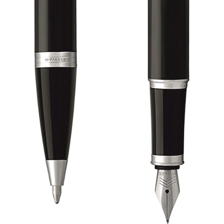 Набор подарочный Parker "IM Black CT" (ручка шарик. 1мм и ручка перьевая 1мм, корп. черный)