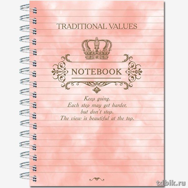 Тетрадь 120 лист  А5 на гребне "Вечные ценности"/"Color Palette", блок в точку