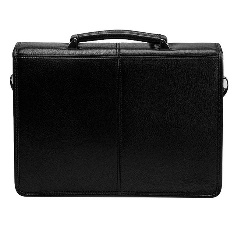 Портфель Dr.Koffer 34*25*8 нат. кожа, черный