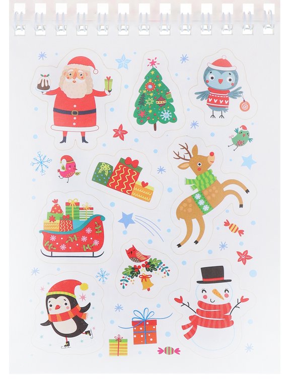 Набор наклеек 150 шт "Мое Новогоднее настроение" 16л., А6, MILAND