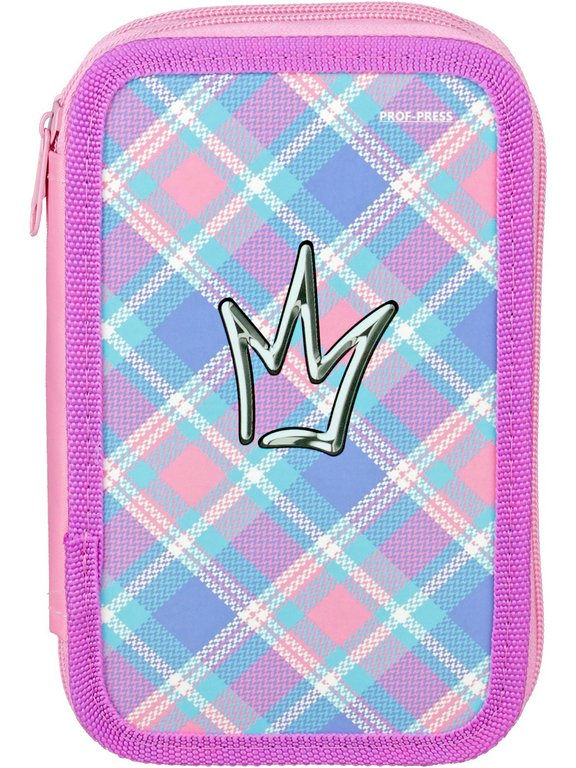 Пенал 2 отд. для девочки Prof-Press "Корона" 190*115 (ламинированный картон)