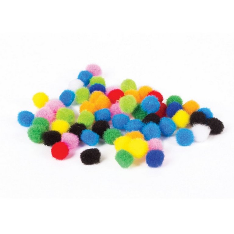 Помпоны  8мм 10 цветов (60шт/уп.) ОСТРОВ СОКРОВИЩ
