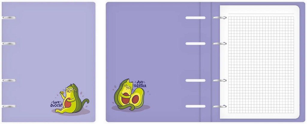 Тетрадь 80 лист кл. А5 на кольцах "Авакотэ"