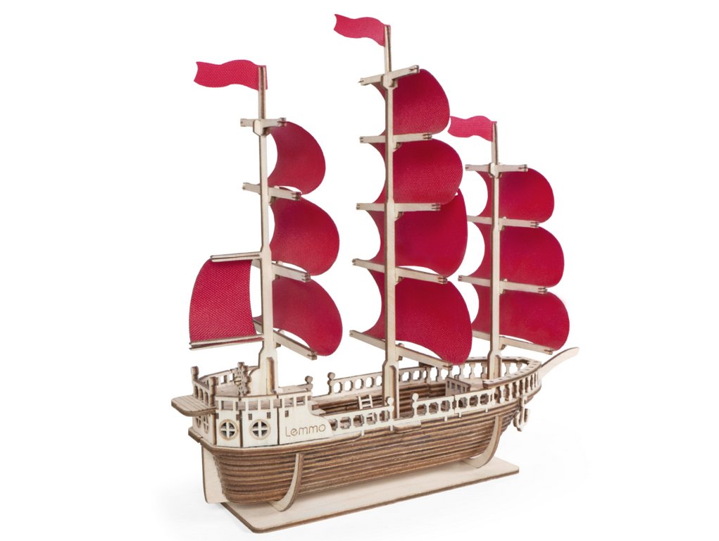 Сборная модель из дерева   87 дет. "Корабль Ламар" 260*100*250мм