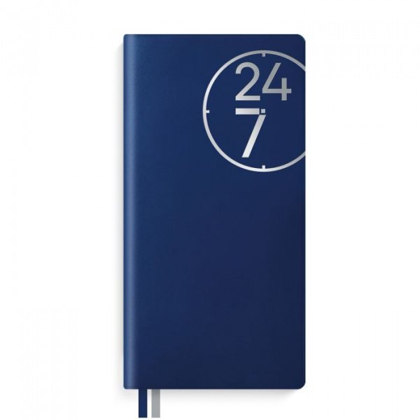 Ежедневник без дат 150*75мм, 112 стр, Феникс+, синий, тиснение фольгой