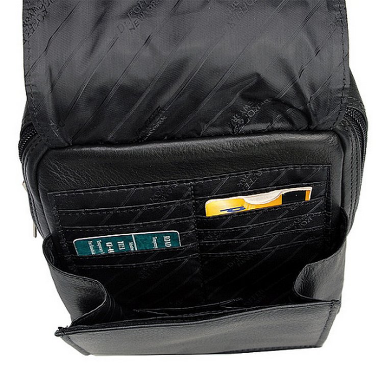 Сумка для документов Dr.Koffer, нат. кожа, черная