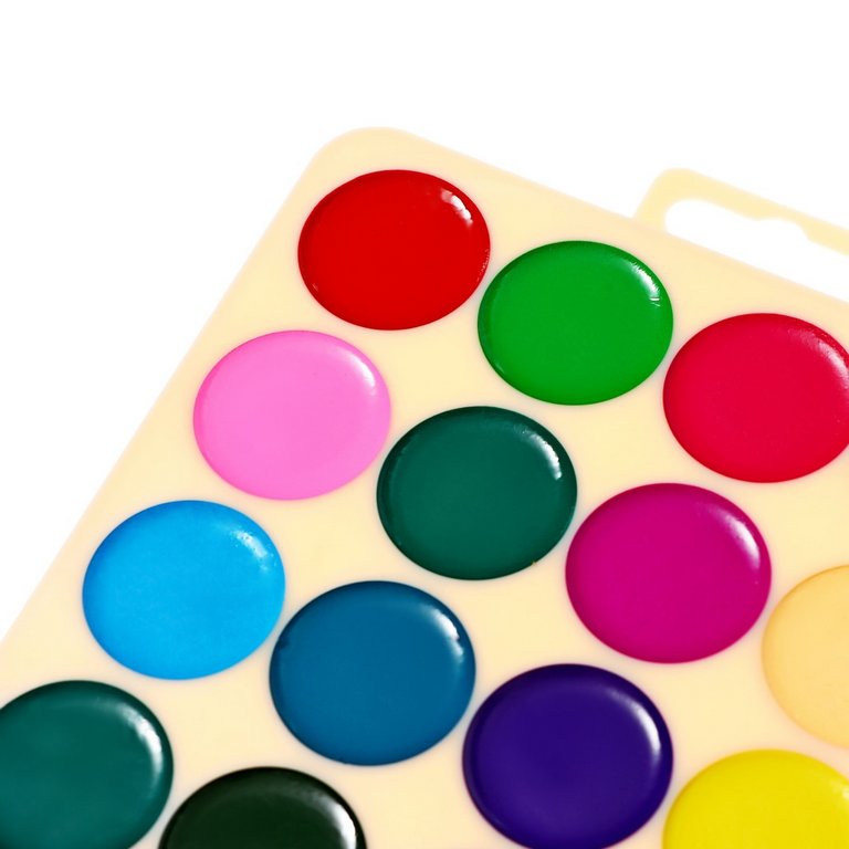 Краски акварельные 28 цв. медовые Луч "Школа Творчества" (без кисти, пластиковая упаковка)