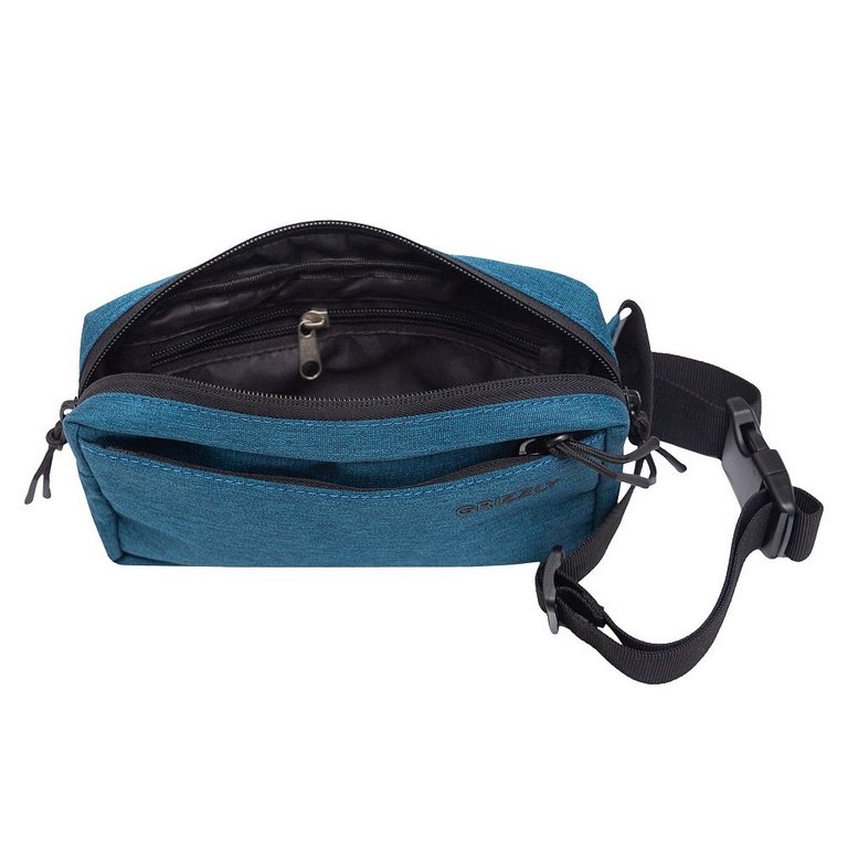 Сумка поясная Grizzly 20*11*5,5 см синяя