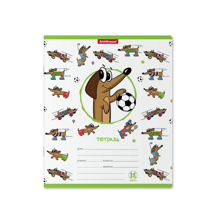 Тетрадь 18 лист кл. А5 "Busy Dogs" ассорти