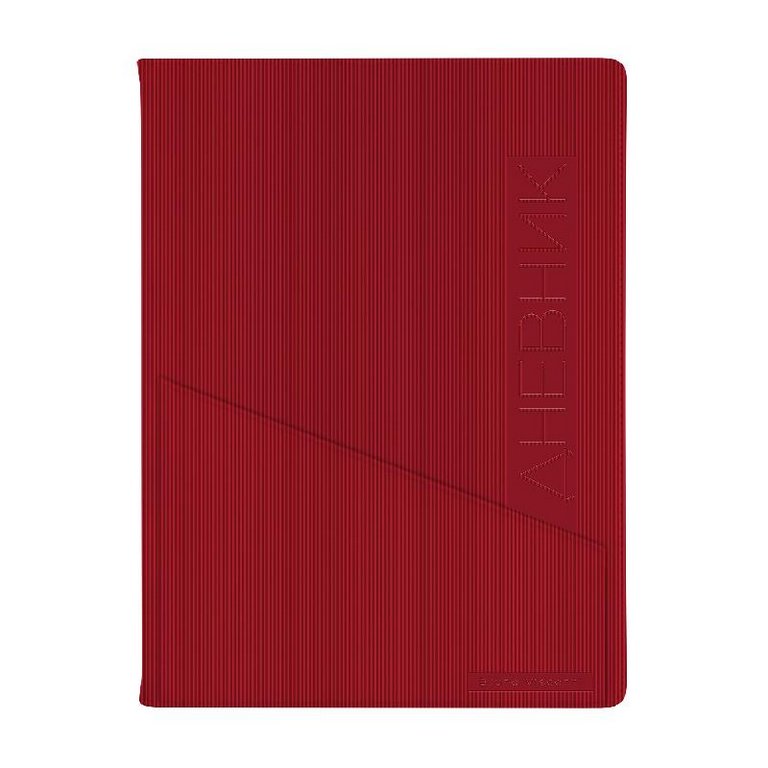Дневник школьный мягкая обложка, кожзам "BARCELONA" красный