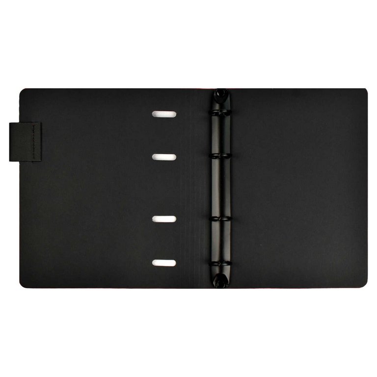 Папка обложка для сменных блоков тетрадей А5+ "Хард оливковый" кожзам, на кольцах