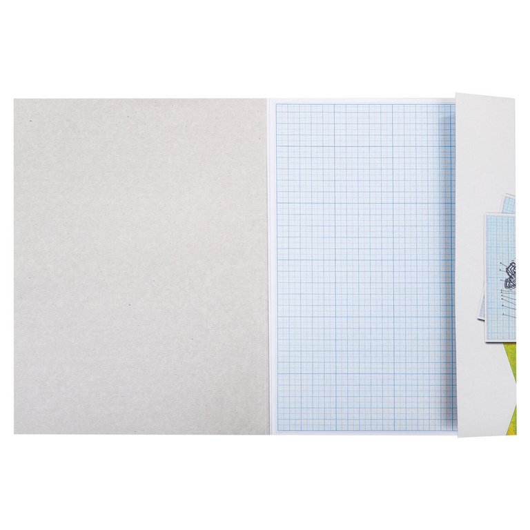 Миллиметровая бумага 295 мм*210 мм, А4, 20л., голубая