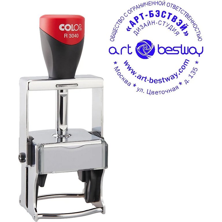 Оснастка для печати диам. 40 мм R3040 Colop цельнометаллическая