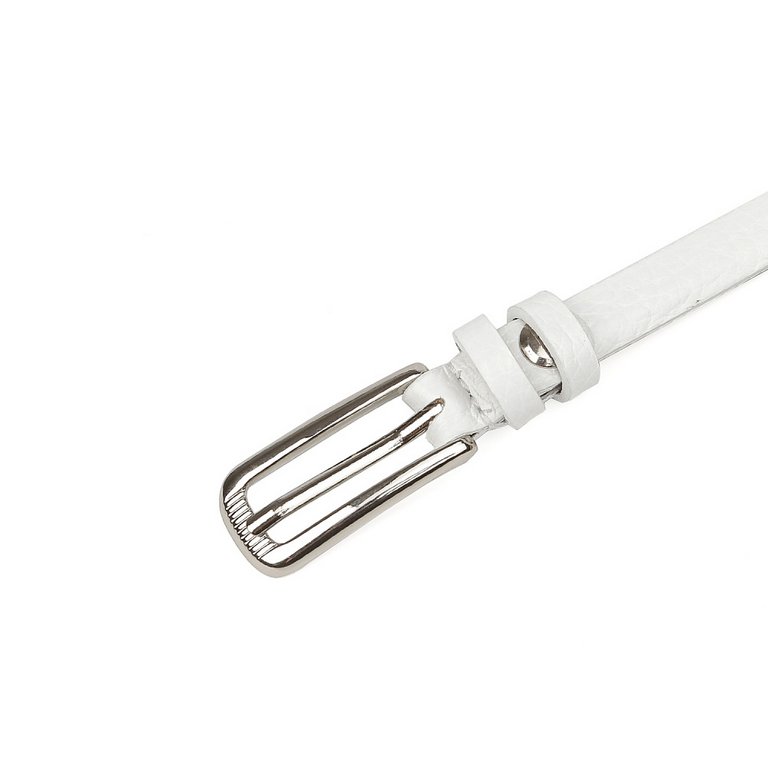 Ремень FABRETTI женский, натуральная кожа, размер 120, белый