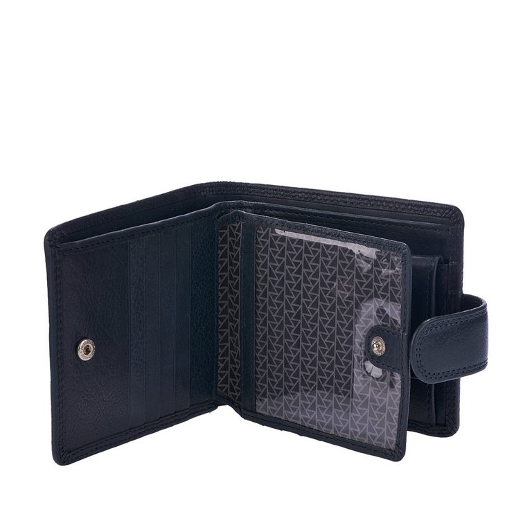 Портмоне Dr.Koffer 12*10см, нат. кожа, синий