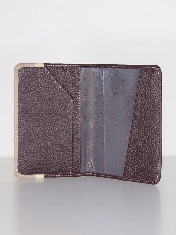 Обложка для документов D.Morelli "Триада" нат.кожа, бордовая