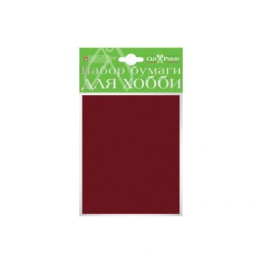 Набор цв. бумаги для хобби А6 10 листов, цвет коричневый