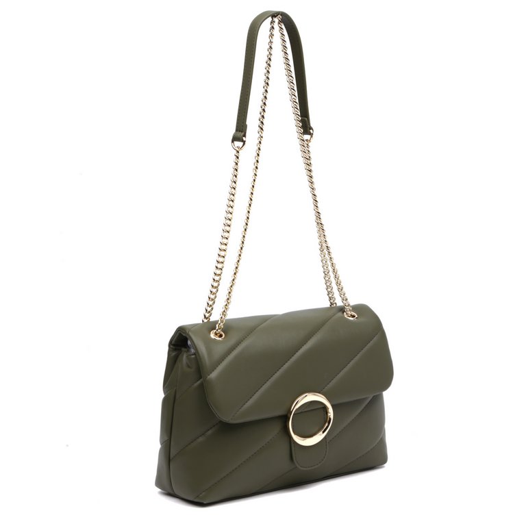 Сумка женская FABRETTI 27х19х10 см, нат. кожа, табачный