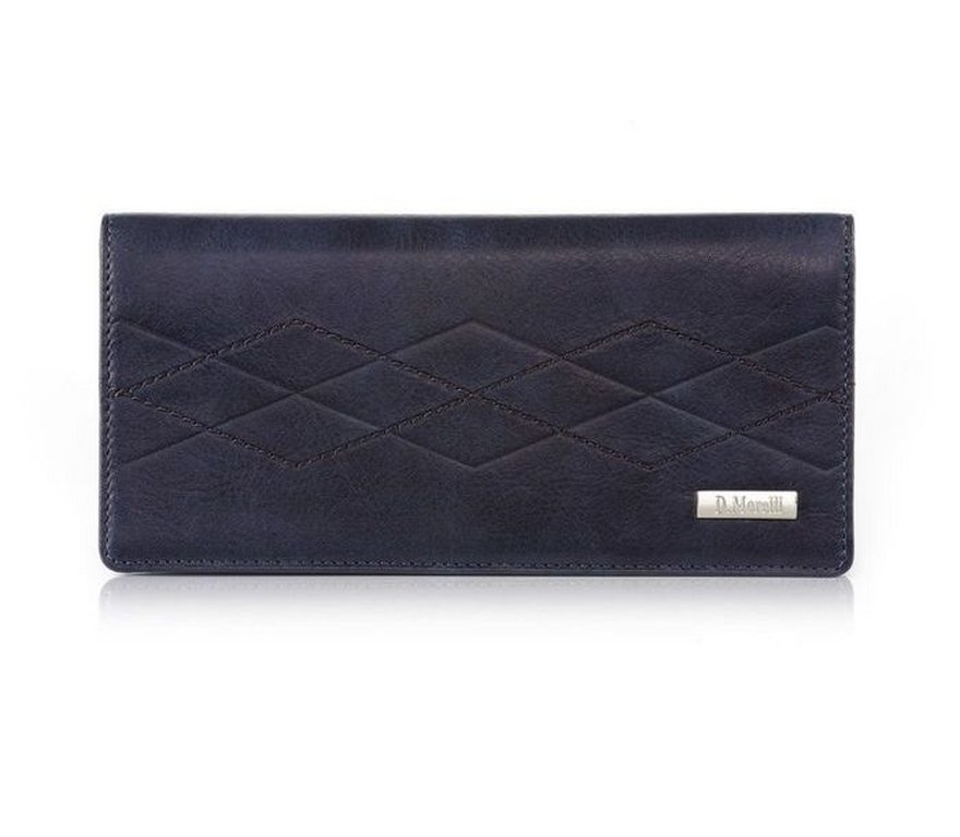 Портмоне D.Morelli мужское "БОНД" нат.кожа, цвет синий