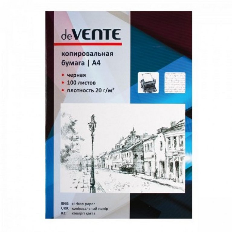 Копирка 100 лист. черная А4 deVENTE