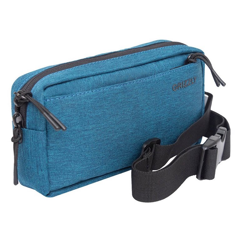 Сумка поясная Grizzly 20*11*5,5 см синяя