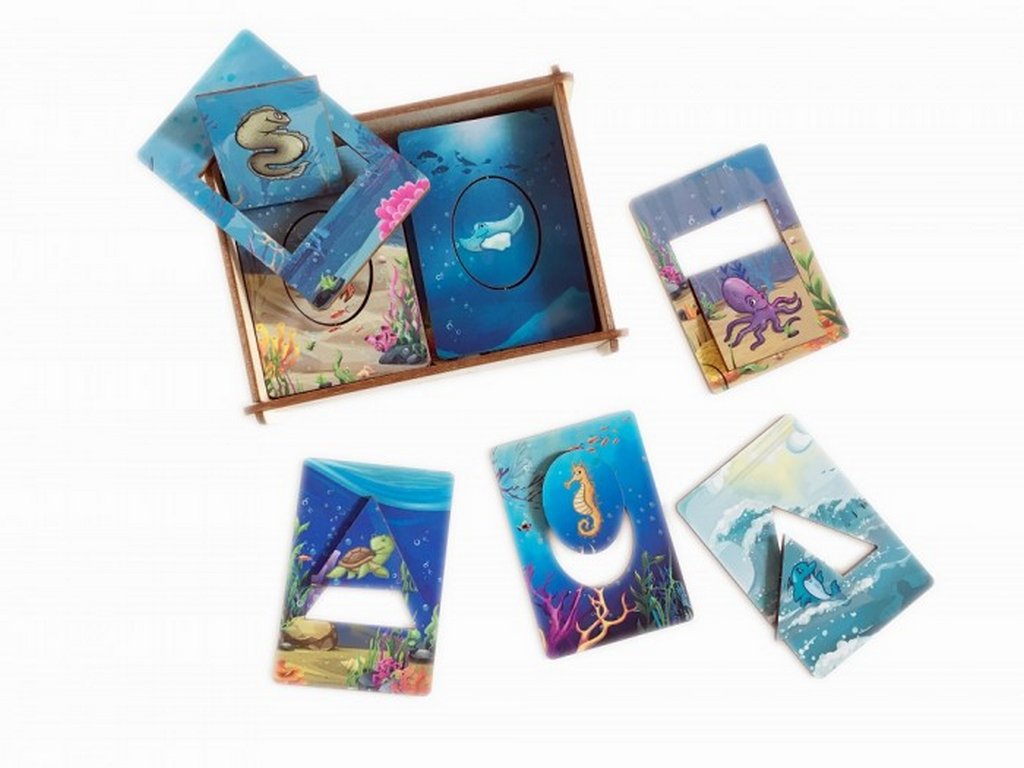 Игра обучающая  Формы Доски Сегена "Морские обитатели" (дерево) Сибирские Игрушки