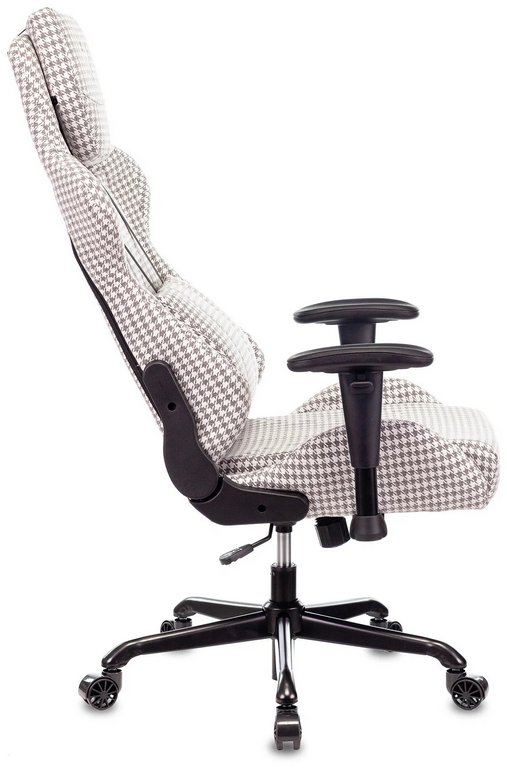 Кресло игровое Бюрократ Zombie VIKING LOFT  (ткань, цв. серый/гусиная лапка)