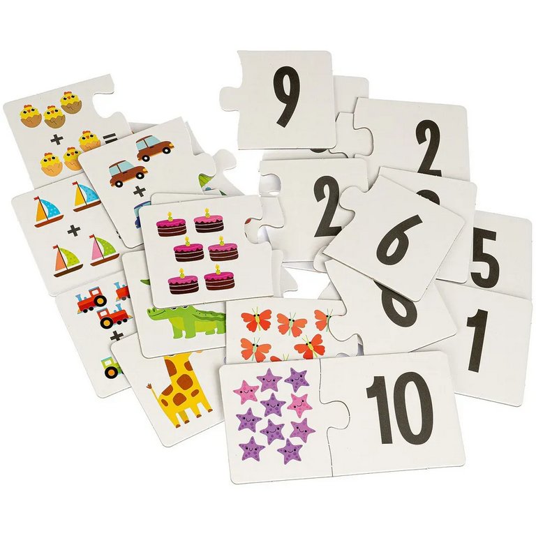 Игра обучающая  Счет "Математика" 3+ Bondibon, 2 части, 30 карточек