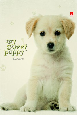 Блокнот А7  40л.,  68*104 мм, на гребне "Чудо-Щеночки"