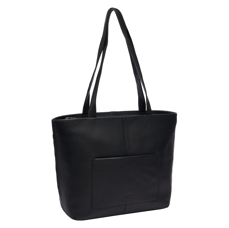 Сумка женская Dr.Koffer 33х31х12см см, нат.кожа черная