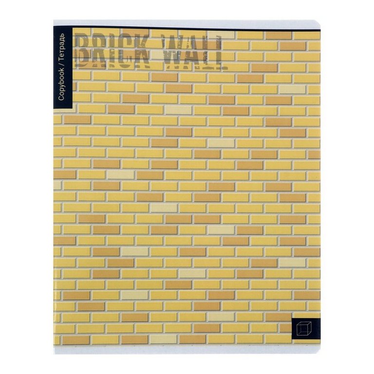 Тетрадь 96 лист кл. А5 на скрепке "Кирпичи"