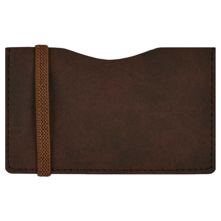 Карман для кредитных, дисконтных карт, пропусков, коричневый 2 отделения, кожзам