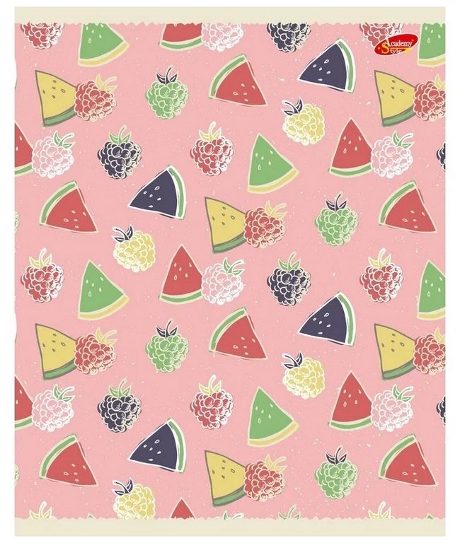 Тетрадь 80 лист кл. А5 на скрепке "Ягоды"