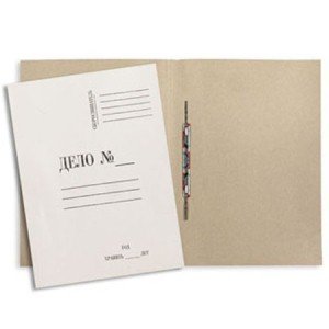 Папка-скоросшиватель Дело картон 400 г/м2, OficeSpace