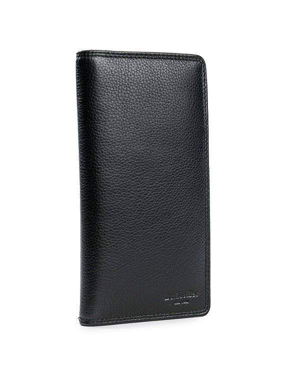 Портмоне Dr.Koffer 10*19 см нат. кожа, черный