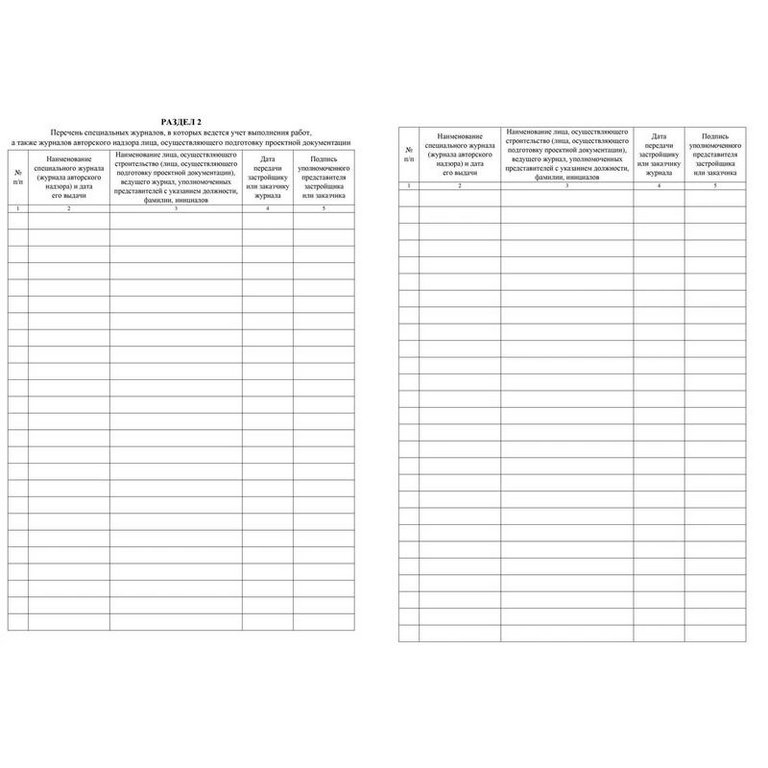 Общий журнал работ