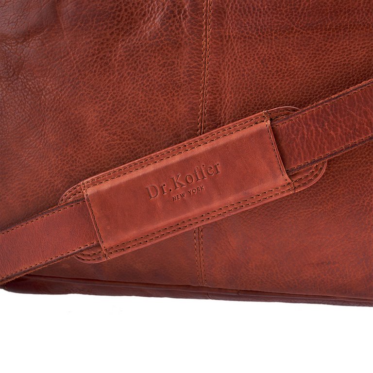 Сумка для документов Dr.Koffer 38*27*6см, нат. кожа, коричневая