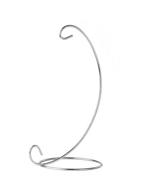 Подстака-экспозитор для подвешивания шаров/укарашений НГ "Серебристая" 10*10*23 см