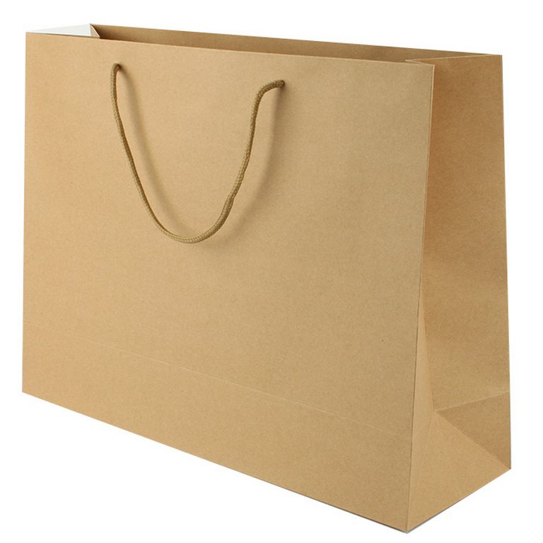Пакет бумажный горизонтальный 41*31см крафт