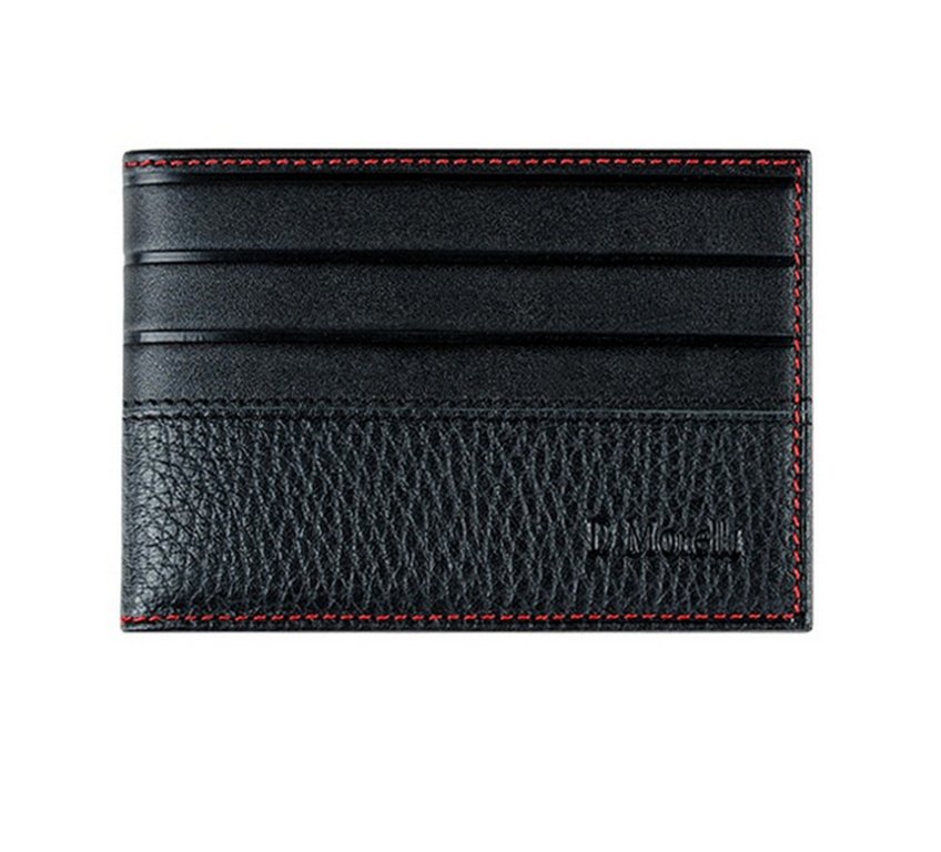 Визитница D.Morelli "Амадей" с карманом, черная