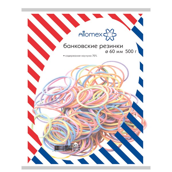 Резинки для денег  500 гр. 60мм., Attomex