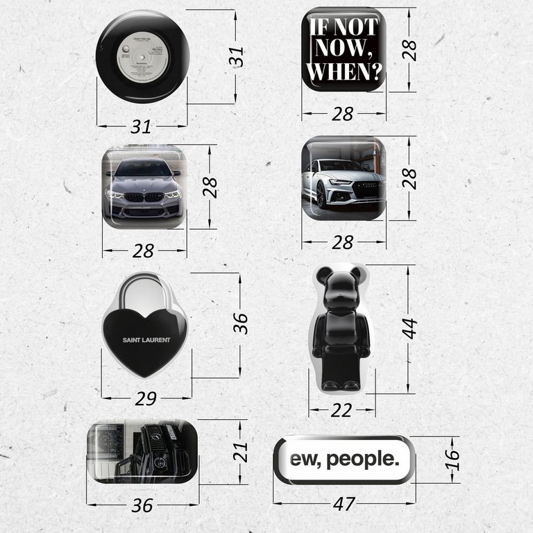 Наклейки объемные Nalepking "Лакшери 3D"