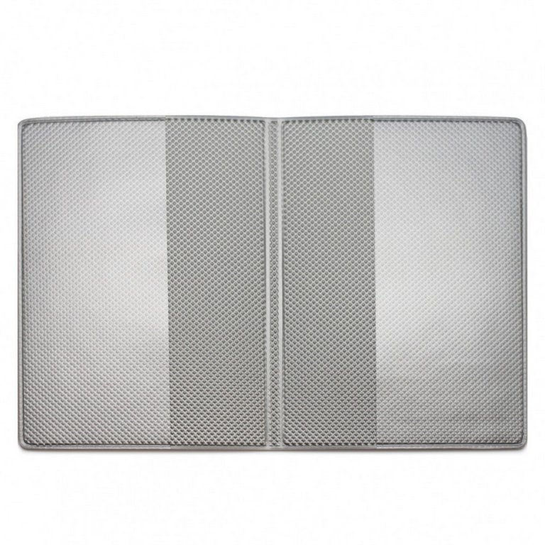 Обложка для паспорта "Трио" ПВХ  13,4х18,8 см, фиолетовый