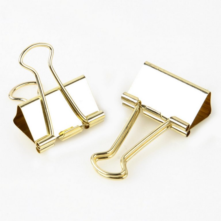 Зажим для бумаг 32 мм золотой Attache Selection