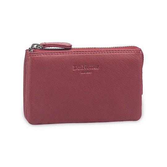 Футляр для ключей Dr.Koffer 8*13см, бордовый