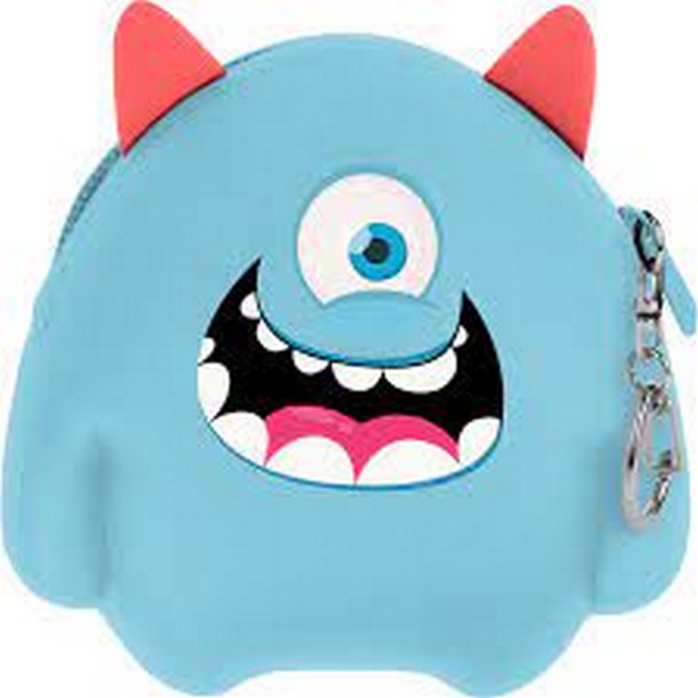 Кошелек детский Kite "Монстрик" силикон, голубой